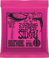 ERNIE BALL 2623 Super Slinky 7-String Nickel Wound Electric Guitar Strings - 9-52 Gauge