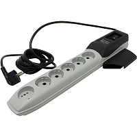 ZIS Pilot Pro 7M Surge protector Pilot PRO GP 6 outlets (5 euro + 1 without ground) 10A / 2.2kVt, 7m, automatic circuit-breaker